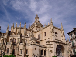 The last grand Gothic church built in Spain is also in Segovia.