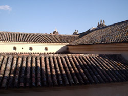 Looking out our hotel room over the rooftops of Seville