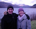 Two Aussies in the Scottish highlands.