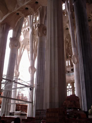 Gaudi's La Sagrada Familia church is a rather pretty construction site.