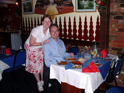 Andrew's birthday dinner, a local Thai resturant - great food considering it was served by a Swede and a Latin American!