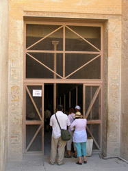Entrance to one of the tombs in the Valley of The Kings.