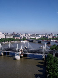 The Thames and bridges, from the Eye.
